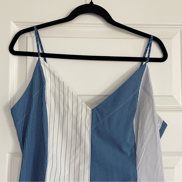 Anthropologie Plenty by Tracy Reese Cotton Dress in Blue and White Stripes - Picture 8 of 13